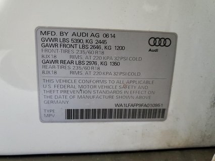 AUDI Q5 PREMIUM Q5 PREMIUM, 2015