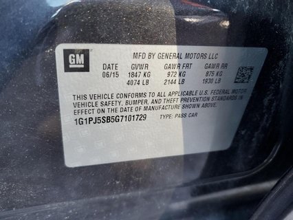 CHEVROLET CRUZE LIMI CRUZE LIMI, 2016